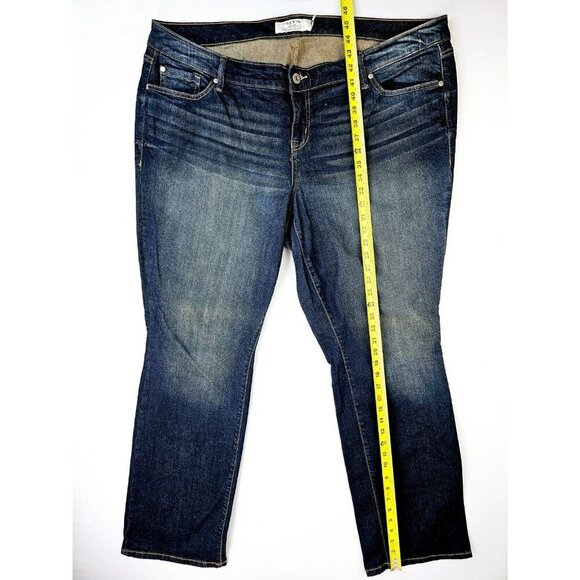 Torrid Denim Size 22T Women's 34 Inch Inseam Straight Blue Denim 5 Pocket Jeans - Picture 13 of 13